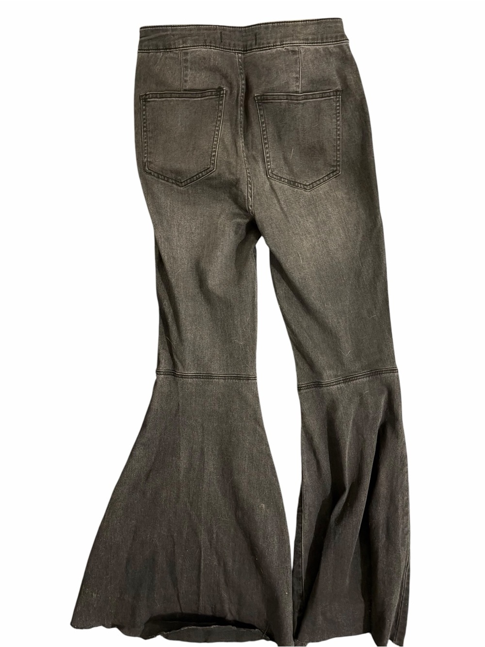 Free People Black High-Rise Flare Jeans - Picture 5 of 6